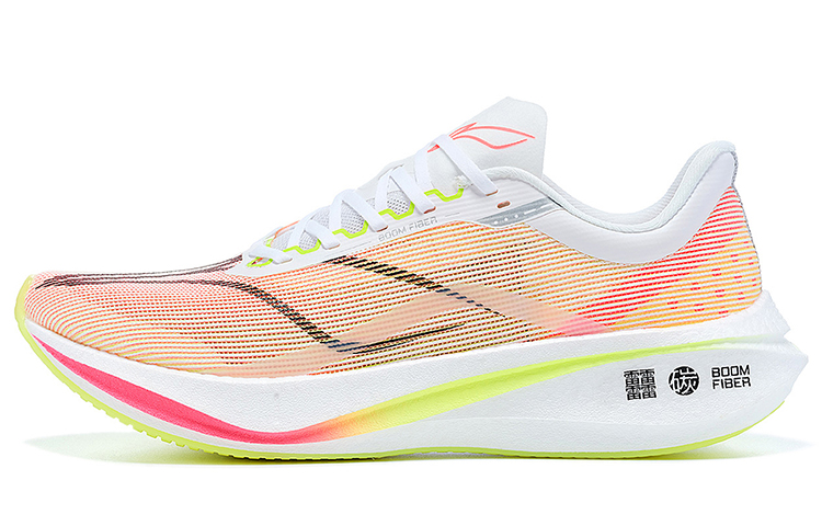 Linking Li Ning Fei Electric 3.0 Марафон Chalider фасон унисекс высокая Эффективное абсорбция поглощения удара высокая Носить и прочную ткань нескользящие воздухопроницаемый Кроссовки с низким уровнем марафы мужской стиль порошок белый