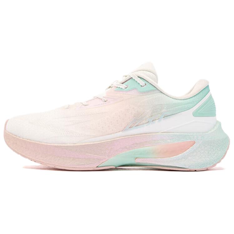 QIAODAN Flying Shadow 4.0 Slip Resistant Abrasion Resistant Cushioning Low top Casual Running Shoes Women’s Pink Green