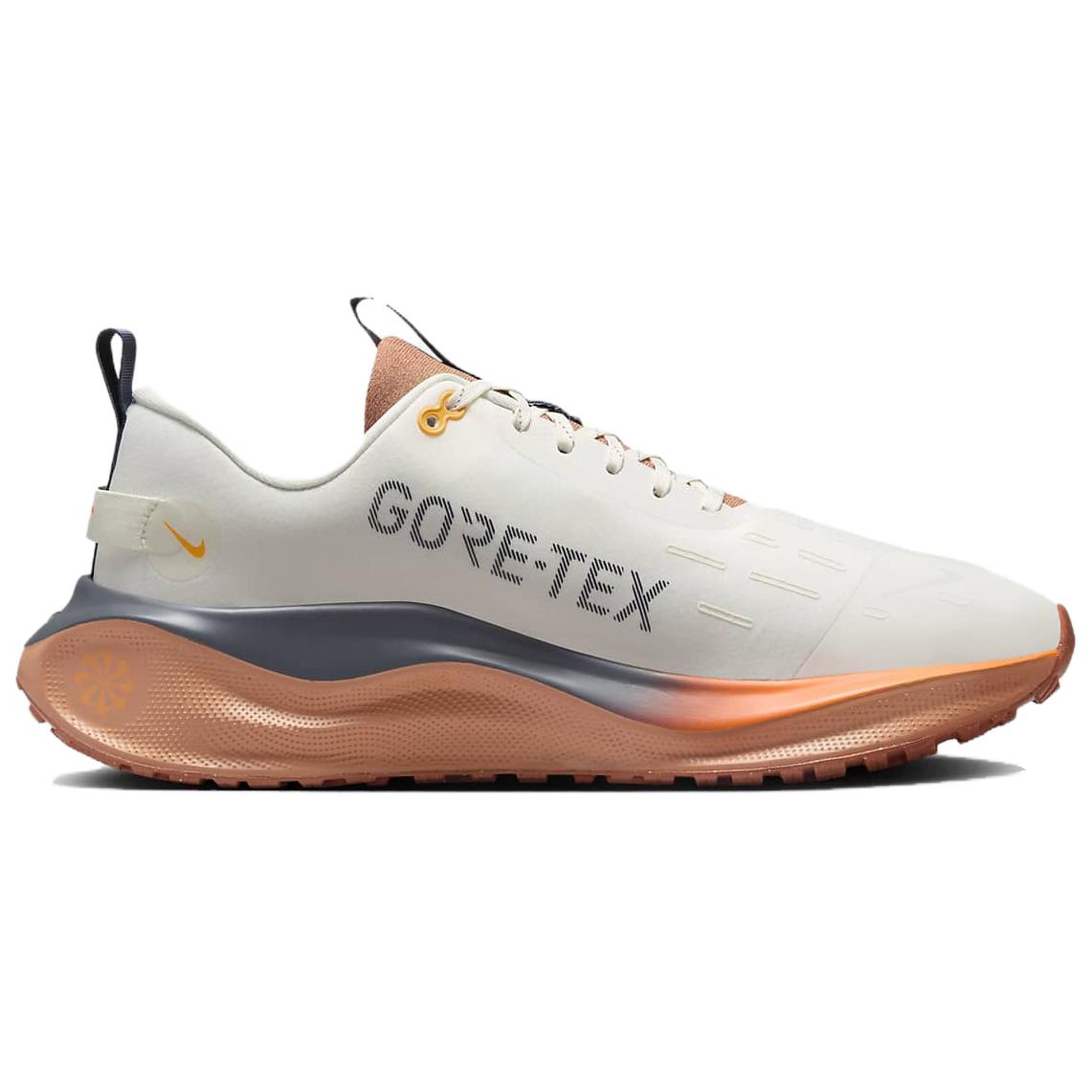 Nike InfinityRN 4 Abrasion Resistant Breathable Coverage Low top Casual Running Shoes Men’s White Orange