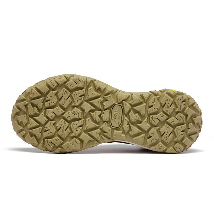 Jeep Cushioning Abrasion Resistant Breathable Lightweight Height Increasing Low top Outdoor Shoes Men’s Brown