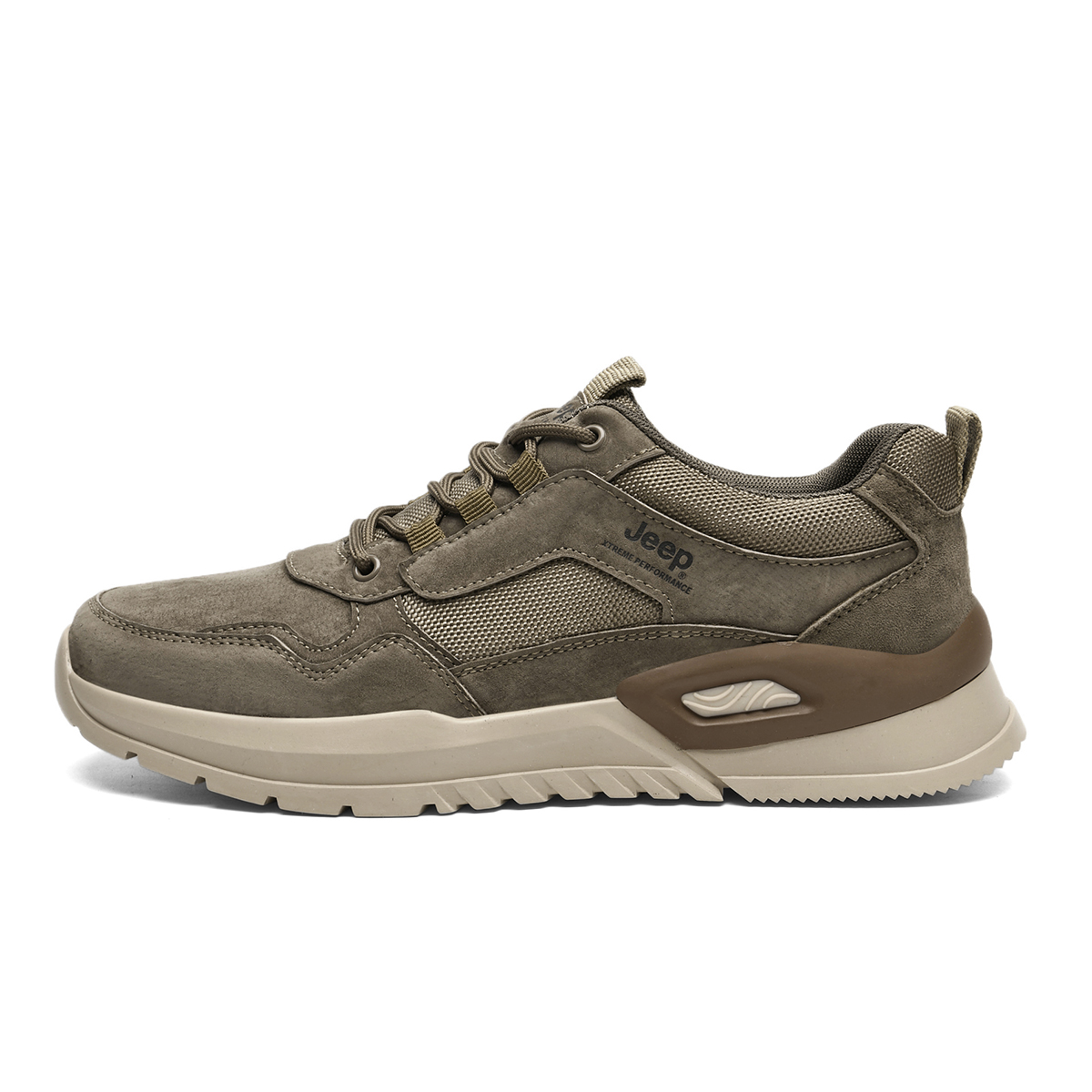 Jeep Fabric Breathable Low top Outdoor Shoes Men’s Brown