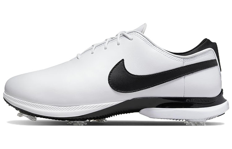 Nike Air Zoom Victory Tour Tour 2 leather, simple and comfortable, shock-absorbing, non-slip and wear-resistant, low-top golf shoes, same style for men and women, white and black