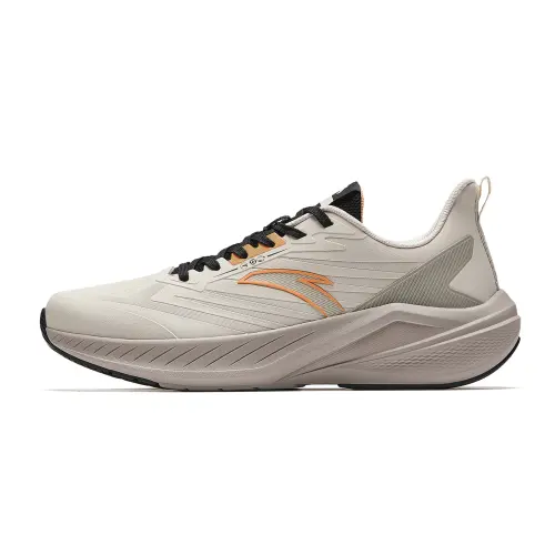 Anta Cushioning Slip Resistant Lightweight Rebound Fashion Versatile Men's Mud Gray Afterglow Orange