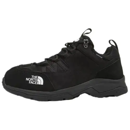 THE NORTH FACE Command Leather Slip Resistant Abrasion Resistant Low top Running Shoes Men's Black
