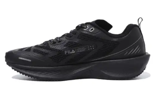 FILA Float E5 2.0 Cushioning Abrasion Resistant Cushioning, Wear Resistant Low top Running Shoes Unisex Black