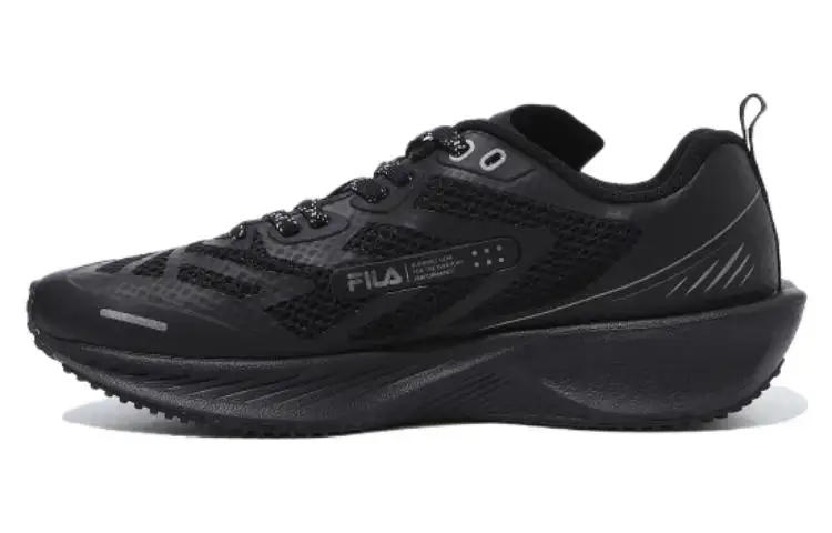 FILA Float E5 2.0 Cushioning Abrasion Resistant Cushioning, Wear Resistant Low top Running Shoes Unisex Black