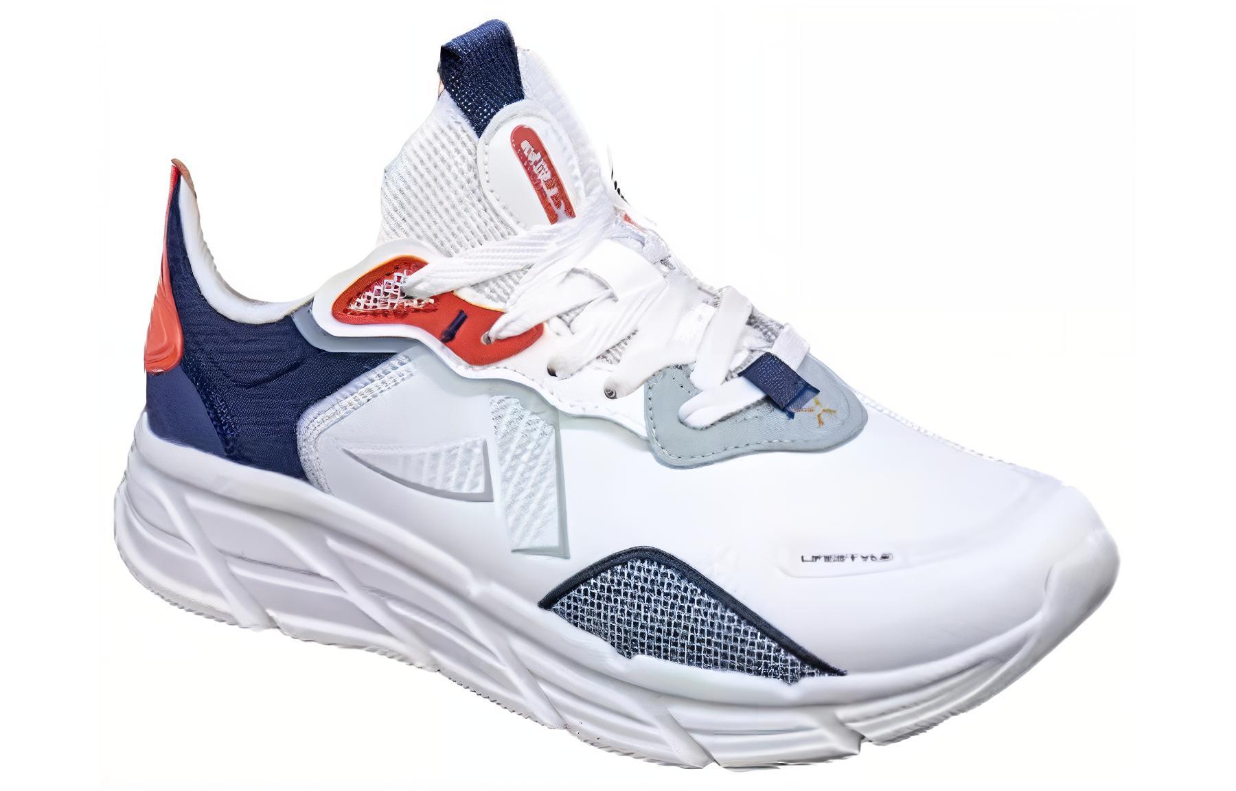 XTEP Cushioning Abrasion Resistant Breathable Lightweight Low top Casual Running Shoes Men’s White