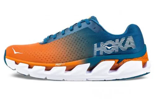 HOKA ONE ONE Elevon Running Shoes Men's Low Top Blue/Orange