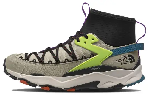 THE NORTH FACE Vectiv Traval Comfortable Round Toe Slip Resistant And Breathable Mid top Outdoor Shoes Men's Gray Black
