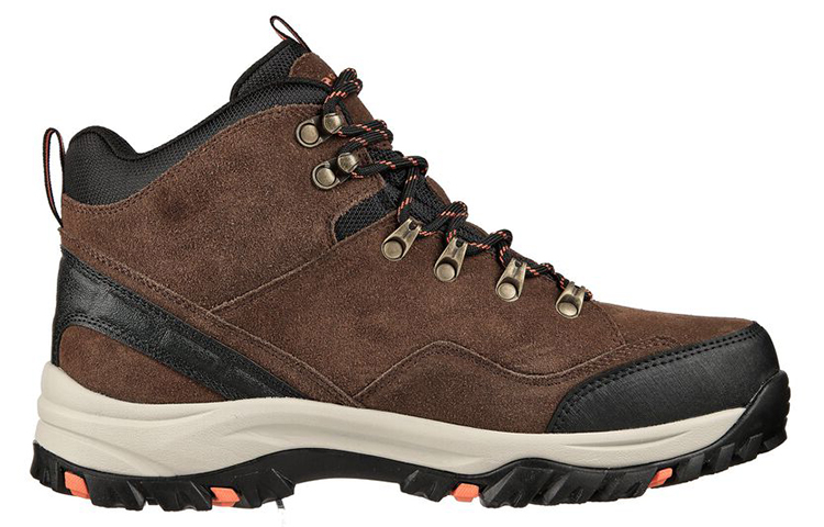 Skechers Relaxed Fit Outdoor Shoes Men’s High Top Dark Brown/Black