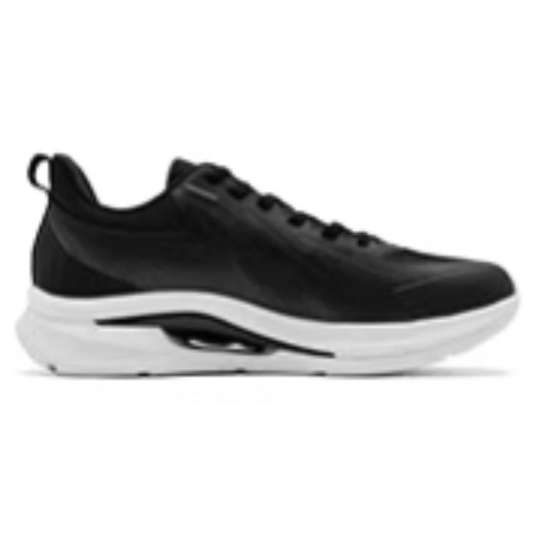 QIAODAN Slip Resistant Abrasion Resistant Low top Casual Running Shoes Men’s Black