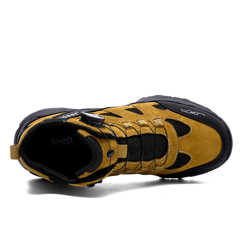 Jeep Textile, Pigskin Abrasion Resistant High top Outdoor Shoes Men’s