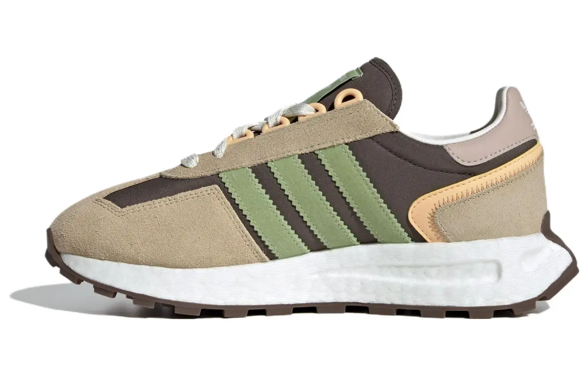 Adidas Originals Retropy E5 Split Suede Low top Long Distance Running Sprint Running Shoes Women's Brown Green
