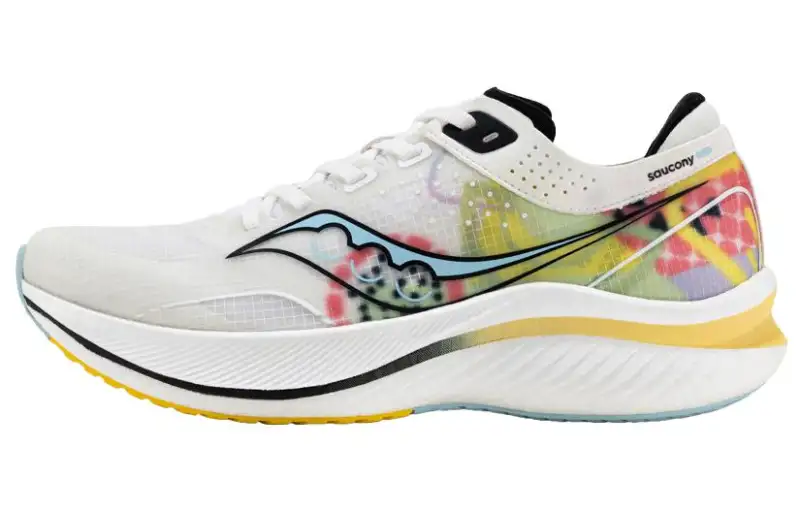 Saucony Slay Full Speed Slip Resistant Abrasion Resistant Low top Running Shoes Unisex White Red