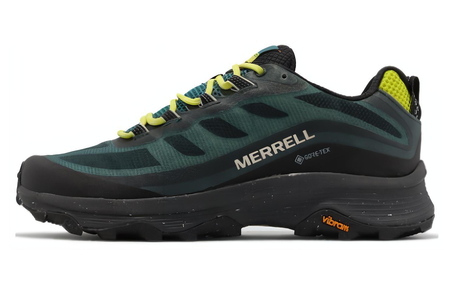 MERRELL Moab Speed GTX Cushioning, Wear Resistant Low top Outdoor Shoes Men’s Black Green
