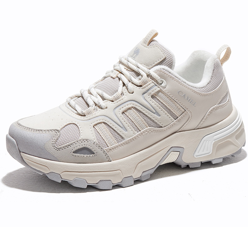 CAMEL Taihang Fleece Lined Thermal Cushioning Slip Resistant Abrasion Resistant Low top Outdoor Shoes Women’s