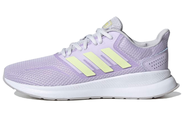 Adidas Neo Runfalcon Vintage Mesh Slip Resistant Low top Casual Running Shoes Women’s Light Purple Yellow