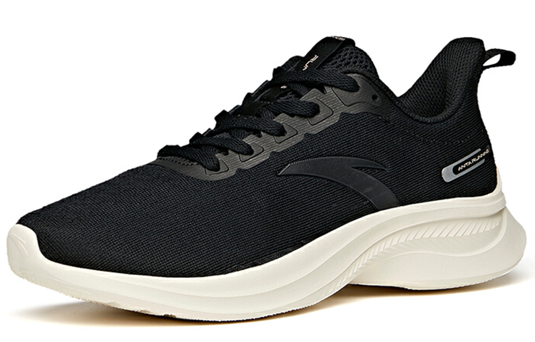 Anta Hydrogen Run Versatile Cushioning Slip Resistant Abrasion Resistant Low top Running Shoes Women’s Black White