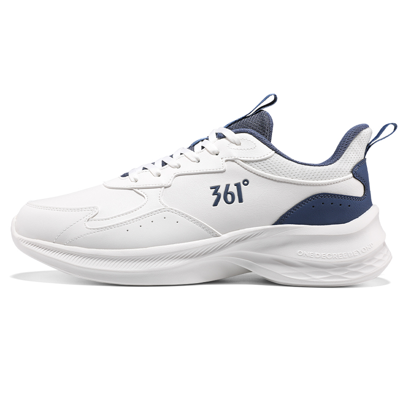361° Slip Resistant, Abrasion Resistant, Lightweight Low top Running Shoes Men’s White Blue