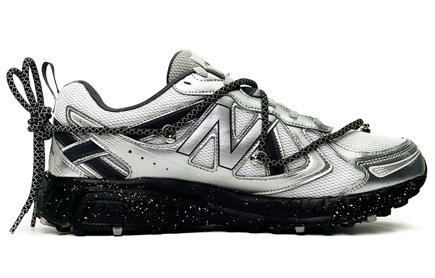 New Balance NB 410 Slip Resistant Abrasion Resistant Low top Running Shoes Unisex Silver White