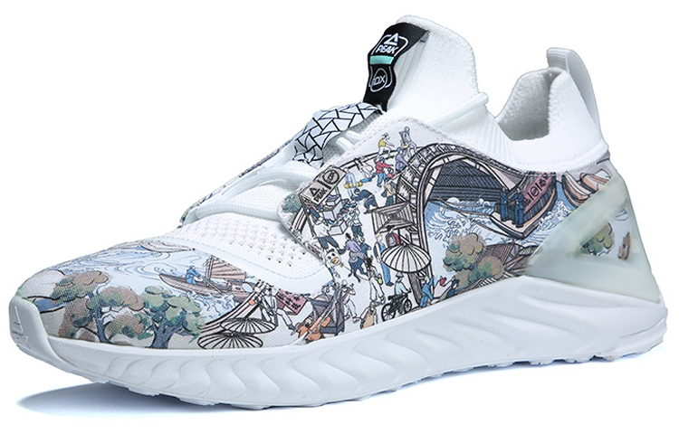 PEAK Abrasion Resistant Breathable Low top Running Shoes Men’s White