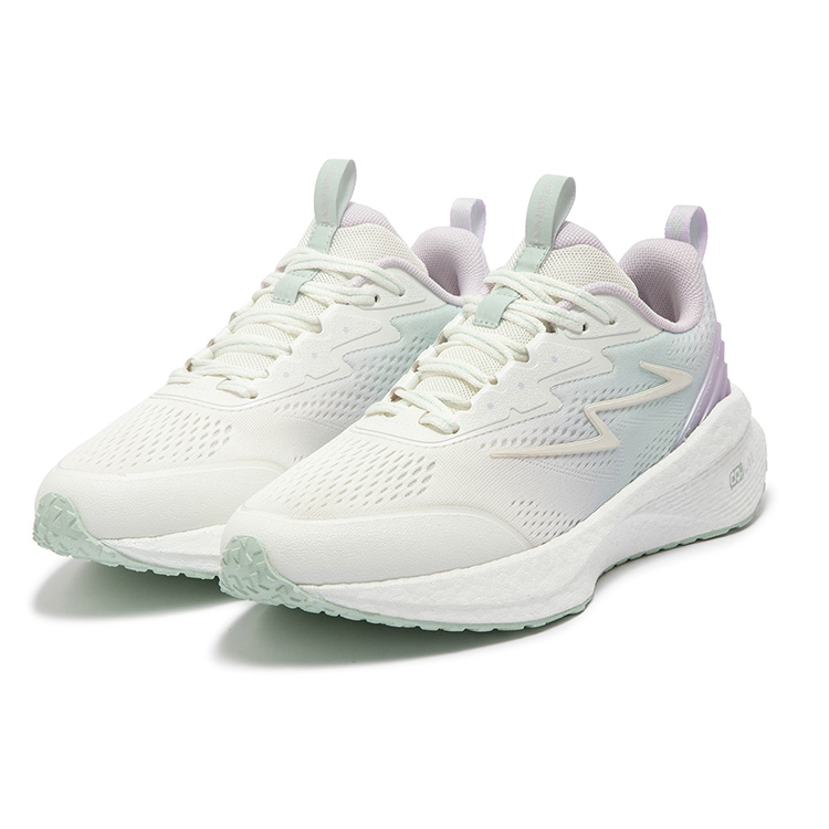 361° Popping Foam Slip Resistant Abrasion Resistant Low top Casual Running Shoes Women’s Micro Grape Purple