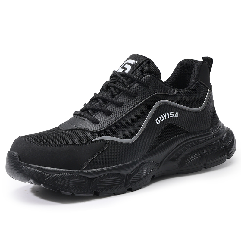 LANOUDUN Impact Resistant Lightweight Low top Outdoor Shoes Men’s Black