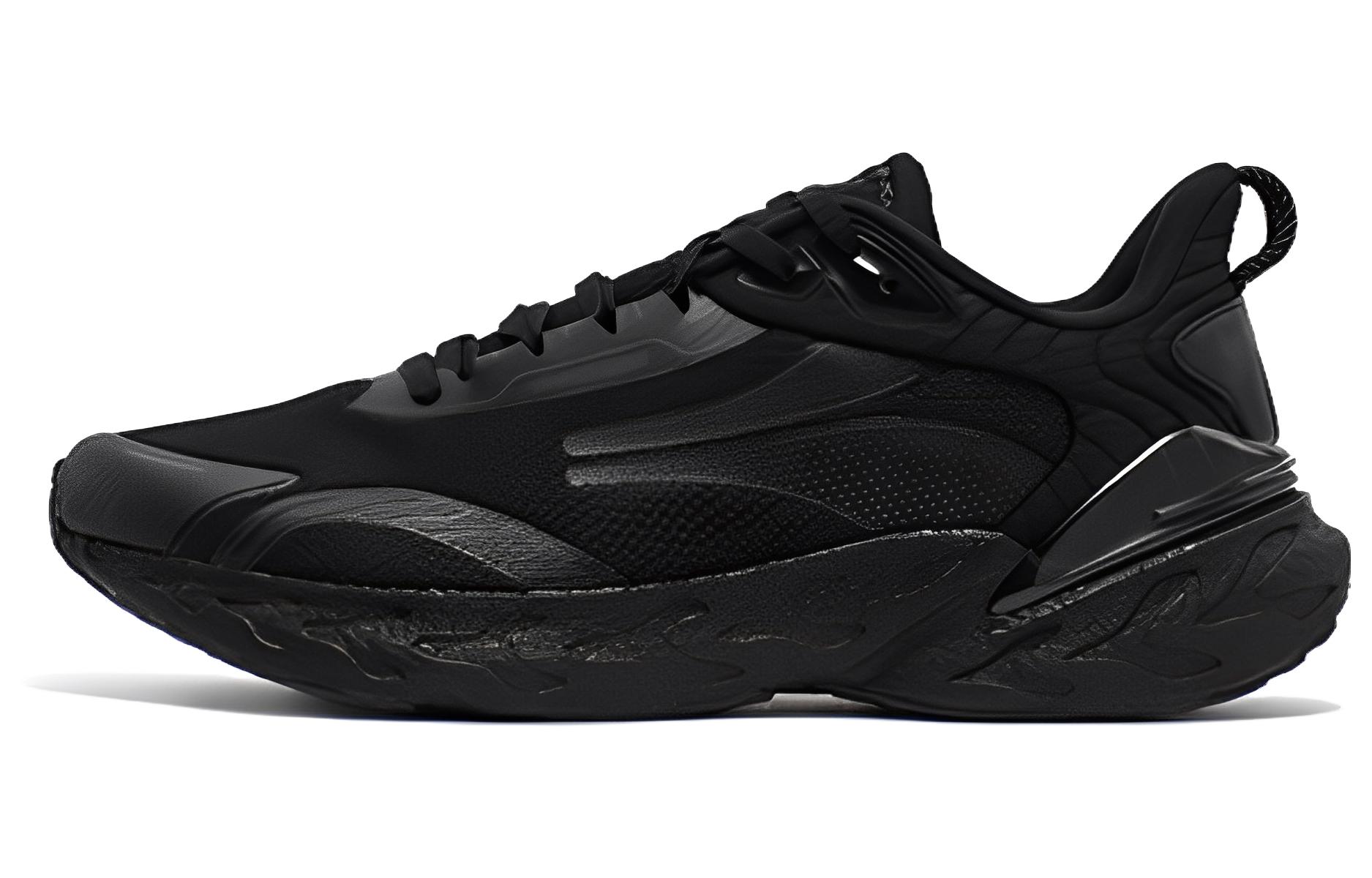 361° Popping Foam 3 Cushioning Breathable Low top Running Shoes Men’s Black Gray