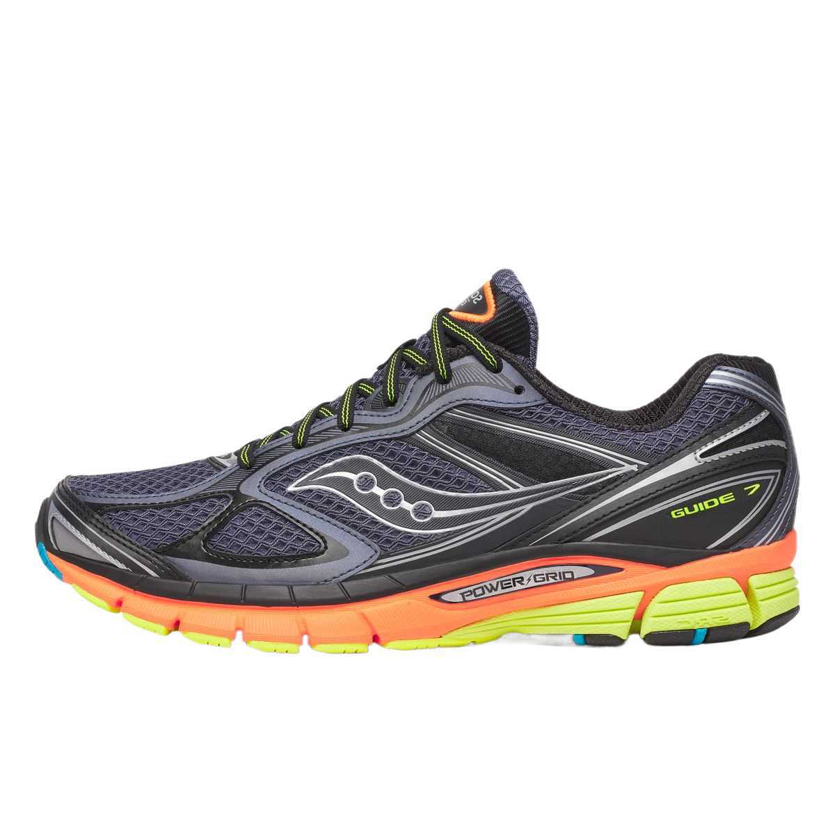 Saucony ProGrid Guide 7 Abrasion Resistant Abrasion Resistant Low top Running Shoes Men’s Black
