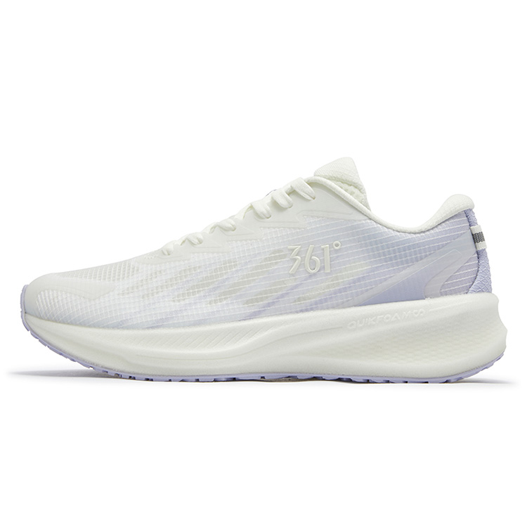 361° Sharp Sparkle Slip Resistant Abrasion Resistant Low top Casual Running Shoes Women’s White Purple
