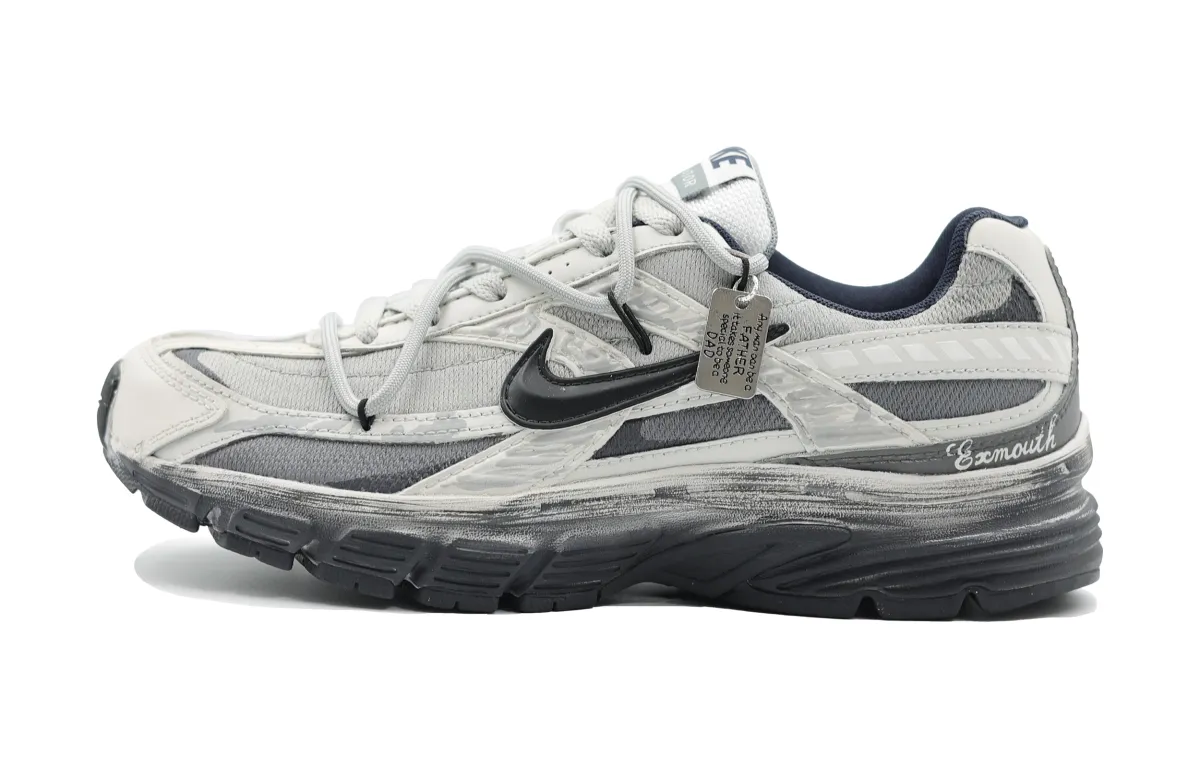 Nike Initiator Abrasion Resistant Breathable Low top Running Shoes Men's Light Gray Black