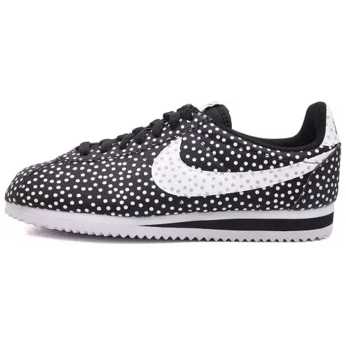 Nike Cortez Polka Dot Black White Women's