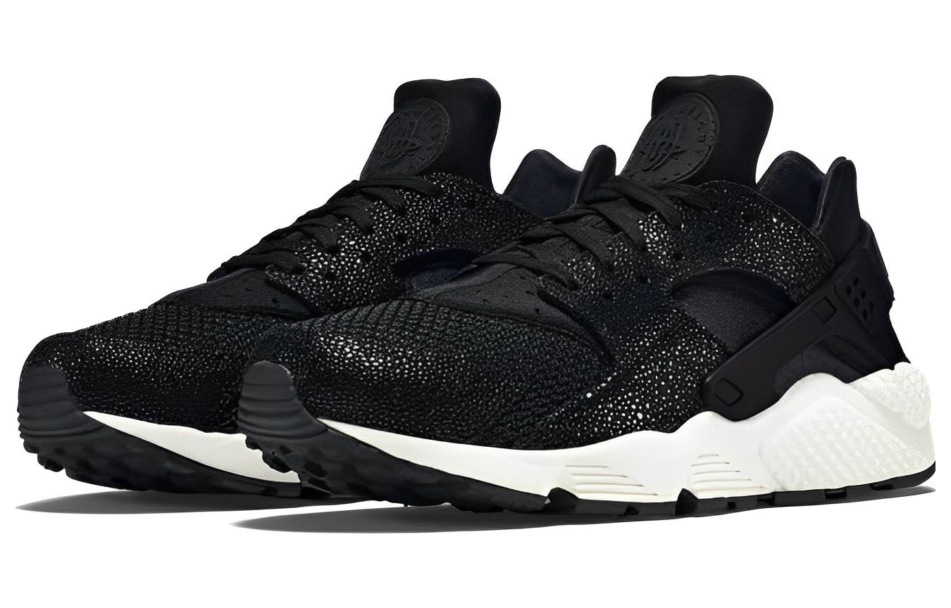 Мужские кроссовки Nike Huarache Run (черно-белые) — Чёрный / белый — фото 3