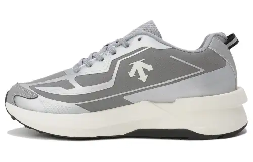 DESCENTE Slip Resistant, Abrasion Resistant, Waterproof Low top Running Shoes Unisex Gray White