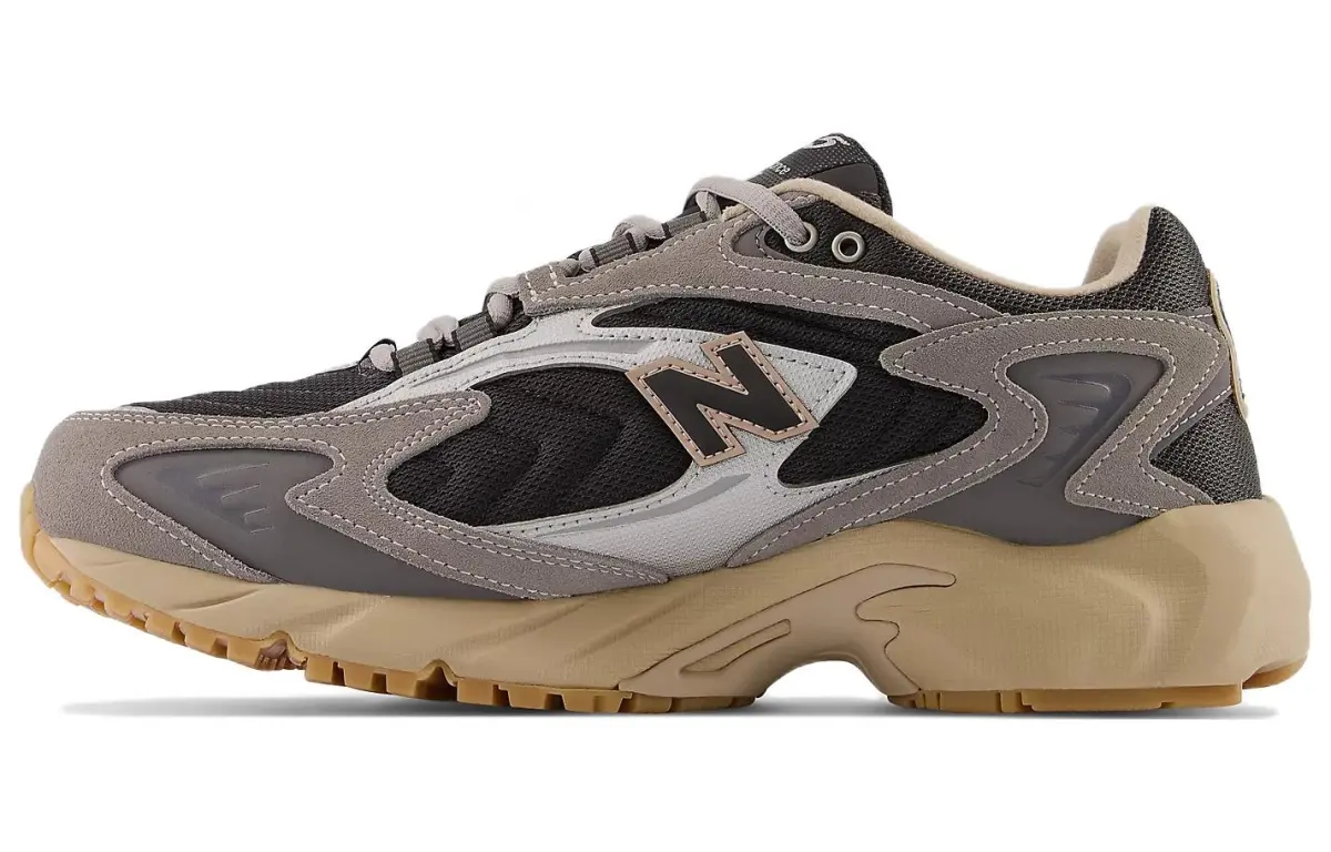 New Balance 725 V1 Urbancore Retro Fabric Leather Low Top Marathon Running Shoes Unisex Gray Black