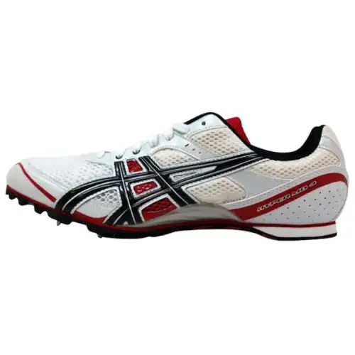 Asics Hyper MD 4 Abrasion Resistant Low top Running Shoes Unisex White Red Black