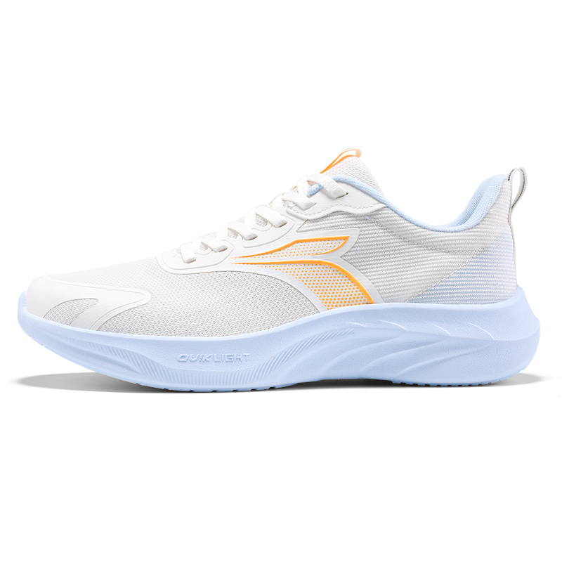361° Slip Resistant, Abrasion Resistant, Lightweight Low top Casual Sprint Running Shoes Men’s White Blue Yellow