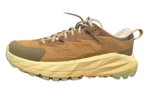 HOKA ONE ONE Kaha Abrasion Resistant Low top Outdoor Shoes Men's Yellow Brown