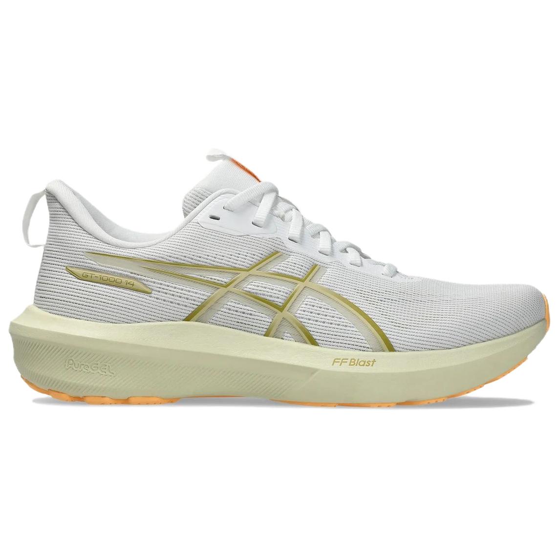 Asics GT 1000 14 Mesh Abrasion Resistant Breathable Low top Casual Running Shoes Men’s White