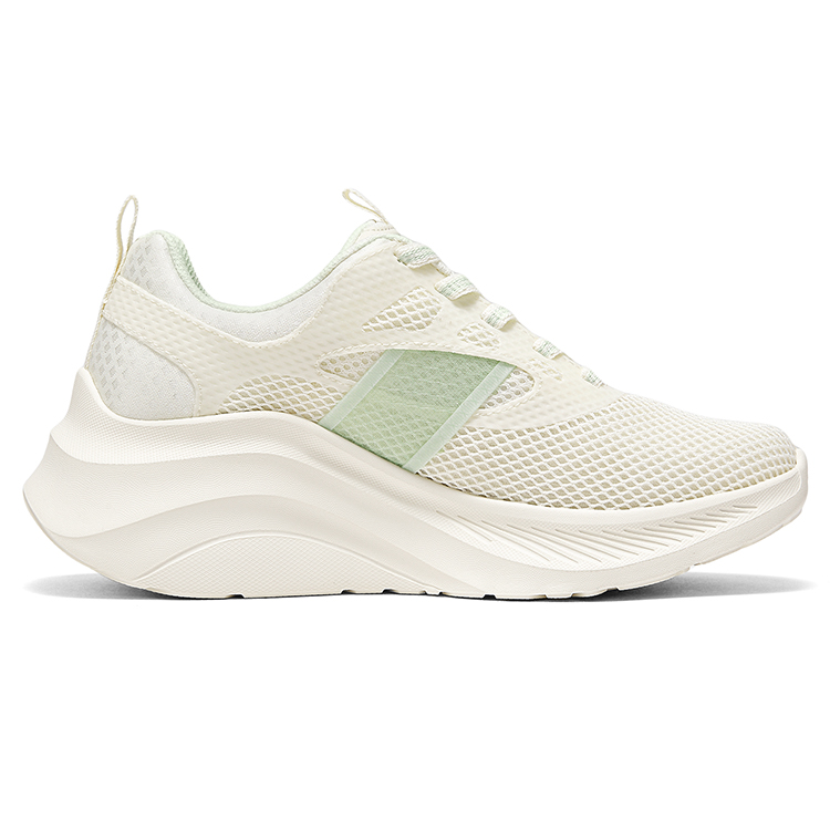 Skechers Abrasion Resistant Low top Casual City Commuting Running Shoes Women’s Beige Green