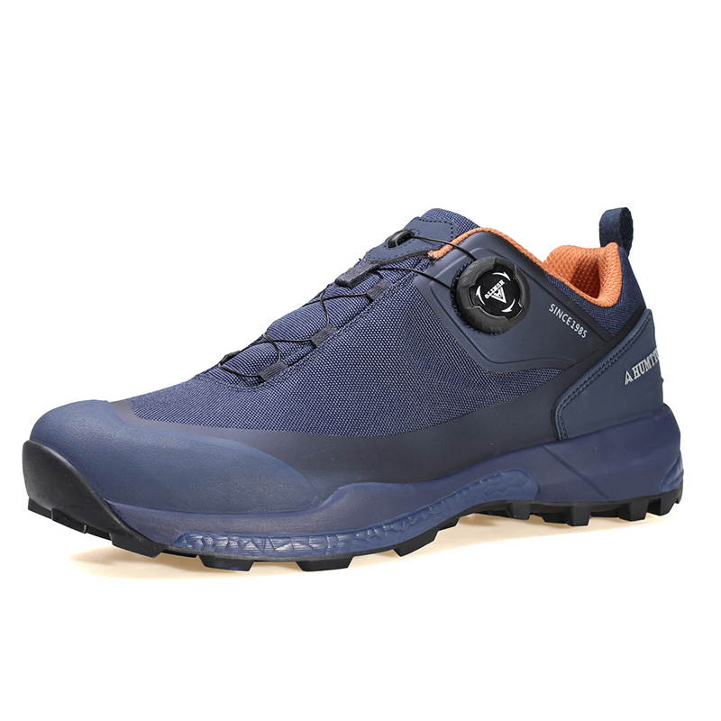 HUMTTO Outdoor Shoes Men’s Low Top Black/Dark Gray/Dark Blue/Dark Purple