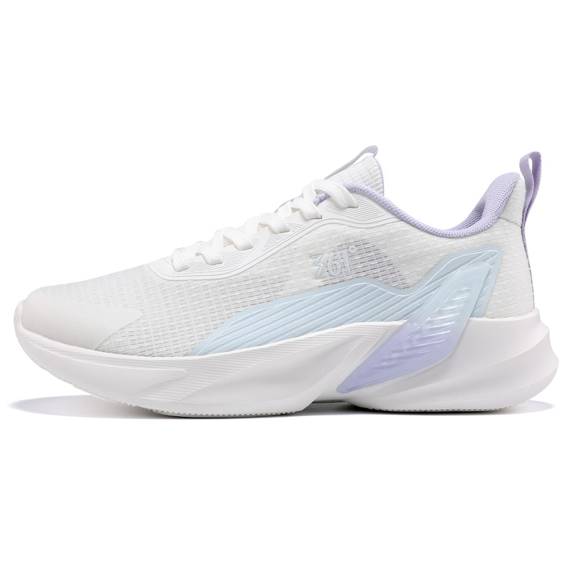 361° Slip Resistant Abrasion Resistant Low top Casual Running Shoes Women’s White Purple