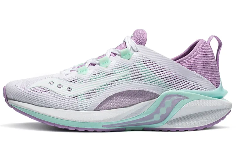 Saucony Coyote Running Shoes Women's Low Top White Purple