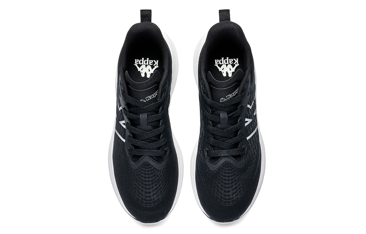 Kappa Abrasion Resistant Low top Casual Running Shoes Unisex Black