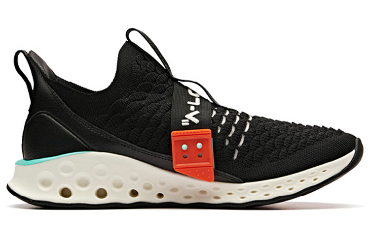 Anta Comfortable Cushioning Low top Running Shoes Men’s Black Orange