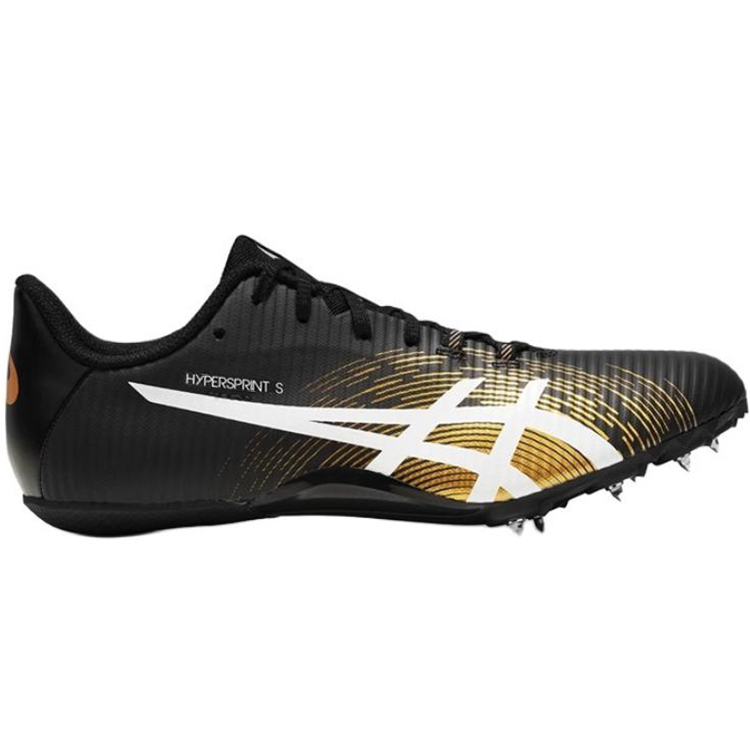 ASICS Hyper Sprint 8 Cushioning, Wear Resistant Low top Running Shoes Unisex Black Gold