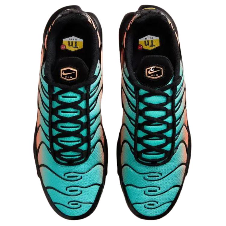 Nike Air Max Plus Mesh Abrasion Resistant Low top Casual Running Shoes Unisex Pink Cyan
