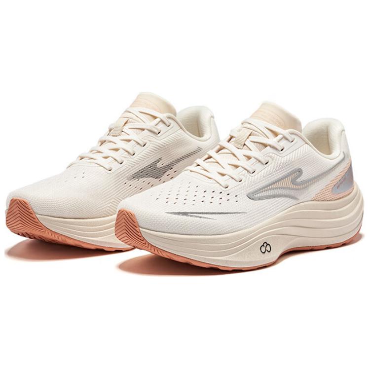 Erke Cushioning Abrasion Resistant Breathable Low top Casual Running Shoes Women’s Beige Gray