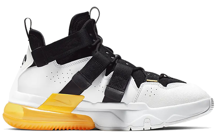 Мужские кроссовки Nike Air Edge 270 (бело-черно-желтые) — фото 2