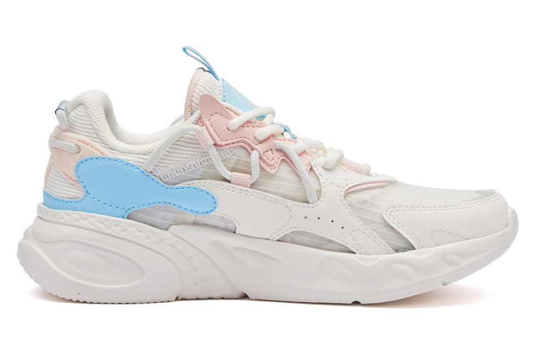 361° Dragon Eyes Dragon Eyes Breathable And Lightweight Low top Running Shoes Women’s Feather White/Transparent Pink
